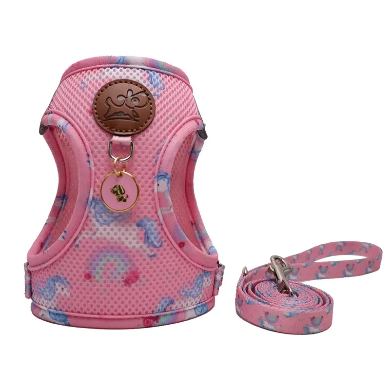 Dog Leash Summer Breathable Mesh Cloth Chest Strap Dog Walking Cat Walking Dog Pet Supplies Wholesale
