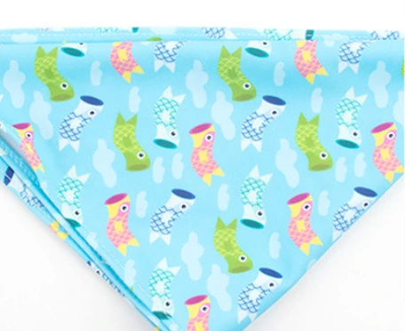 Blue Fish Pattern Print Dog 6 Piece Set, image 5
