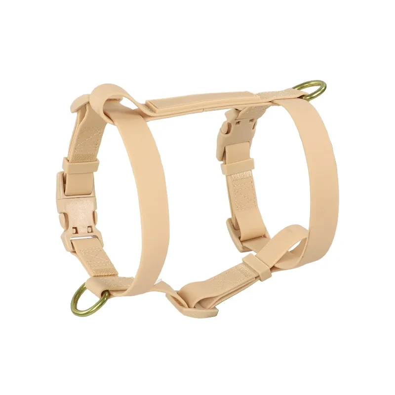 2024 Safety PVC Coated Webbing Escape Proof Step-in Dog Harness, Dog Training Collar H-strap Harness Adjustable PVC Dog Harness, image 6