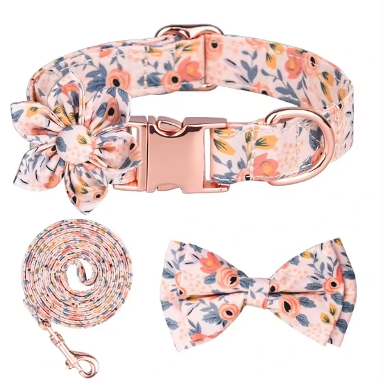 Floral Print Pet Collar