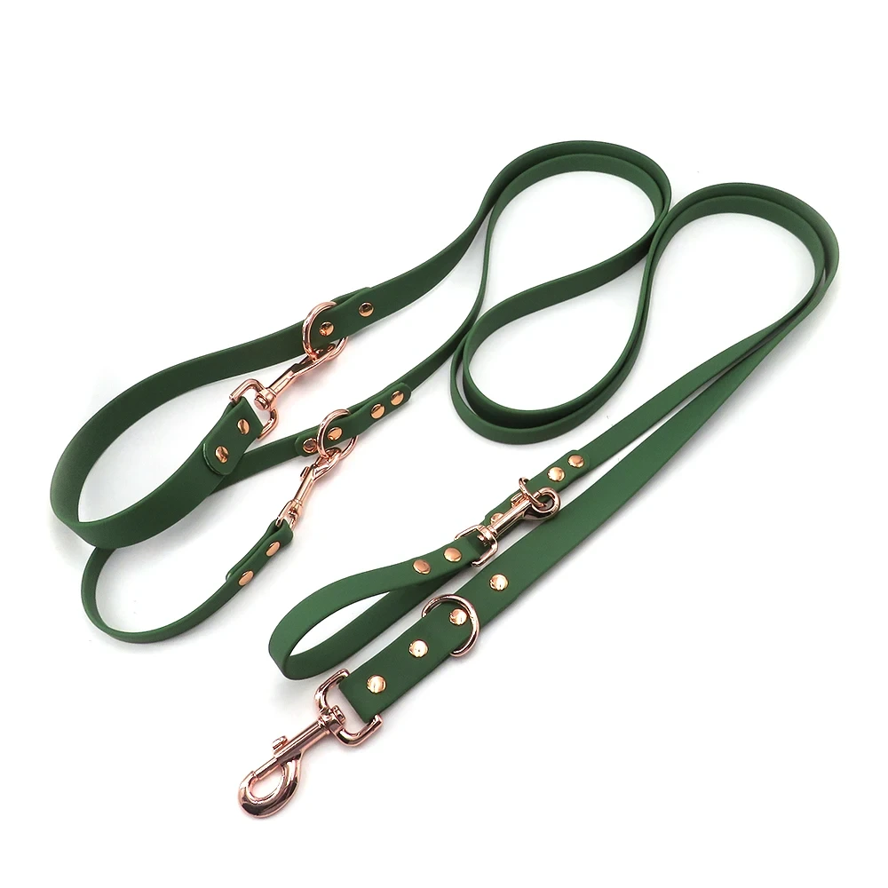 Wholesale New Designer Luxury Soft Waterproof Pvc Personalized Double End Dog Leash, image 3