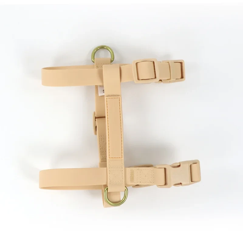 2024 Safety PVC Coated Webbing Escape Proof Step-in Dog Harness, Dog Training Collar H-strap Harness Adjustable PVC Dog Harness, image 4