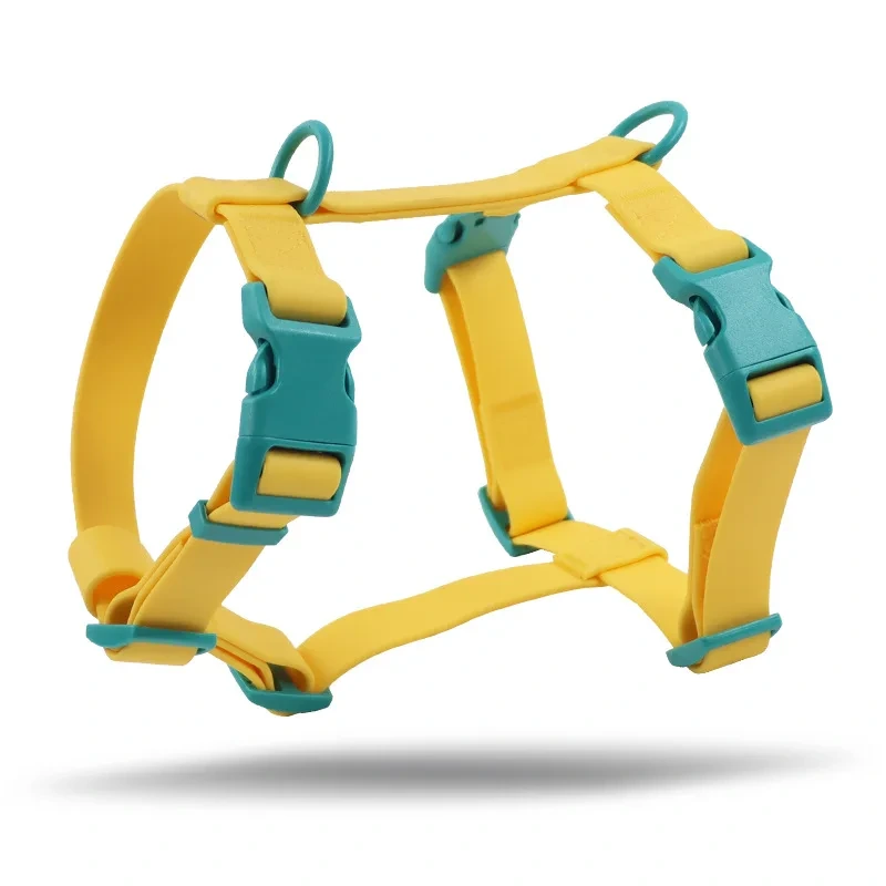2024 Safety PVC Coated Webbing Escape Proof Step-in Dog Harness, Dog Training Collar H-strap Harness Adjustable PVC Dog Harness, image 5