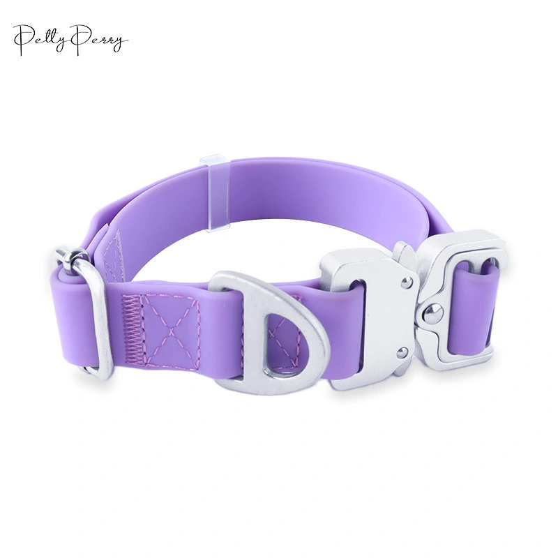 Waterproof PVC Dog Collar Leash Set – Adjustable, High-Tensile Aluminum Hardware, Customizable Colors/LOGO, Durable Metal Buckles for Small/Medium/Large Dogs