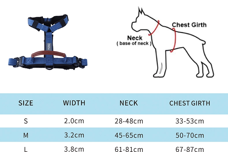 PAIRUIPETS Gepolsterter Griff, Nylon-Hundehalsband und Leine, Lätzchen-Set, K9-Zubehör, taktisches Hundegeschirr, image 2