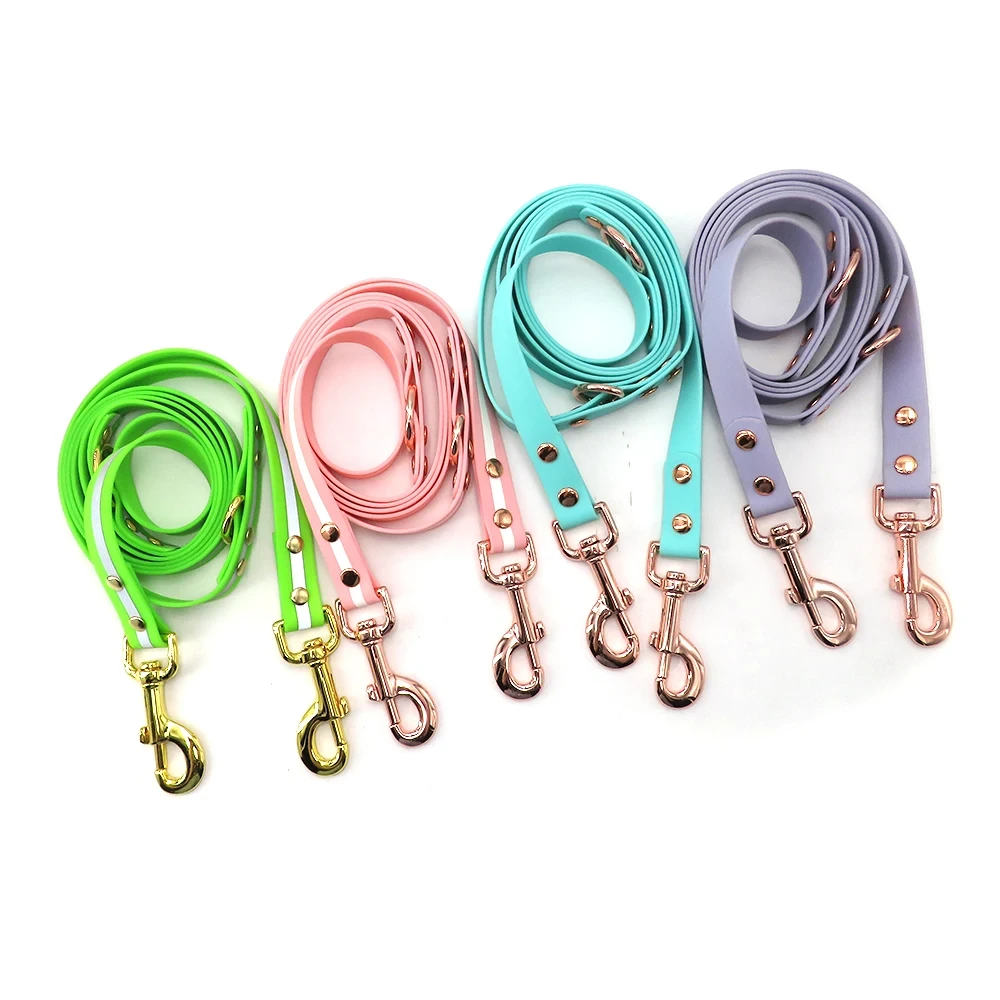 Wholesale New Designer Luxury Soft Waterproof Pvc Personalized Double End Dog Leash, image 4