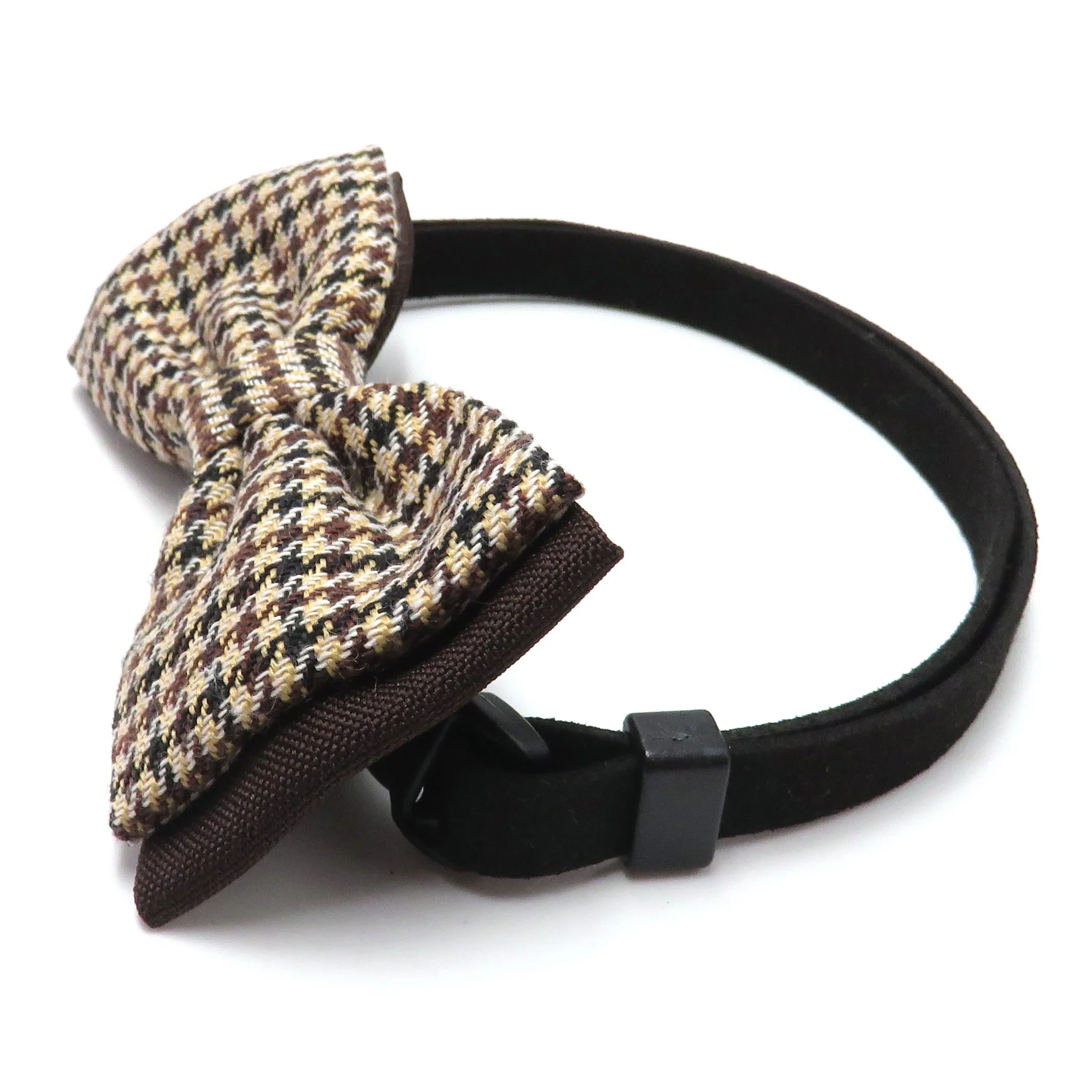 Brown Tweed Dog Collar