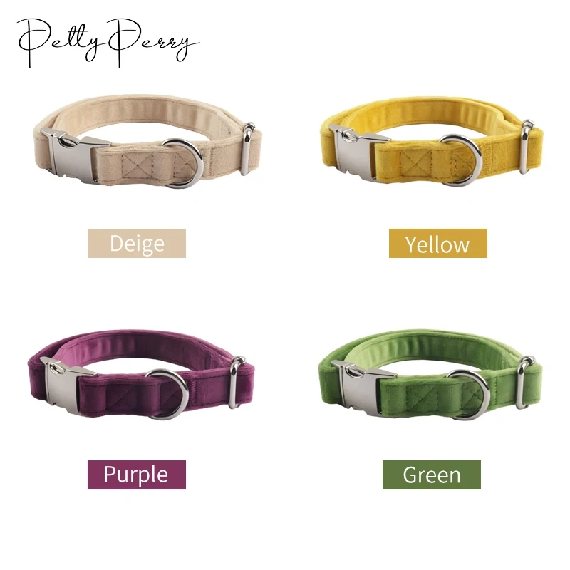 PAIRUIPETS &ndash; collier en velours pour animaux de compagnie, &agrave; d&eacute;gagement rapide, vierge par Sublimation, boucles m&eacute;talliques r&eacute;glables