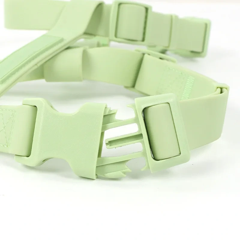 2024 Safety PVC Coated Webbing Escape Proof Step-in Dog Harness, Dog Training Collar H-strap Harness Adjustable PVC Dog Harness, image 2